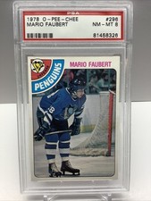 1978 O PEE CHEE MARIO FAUBERT #296 RC PSA 8