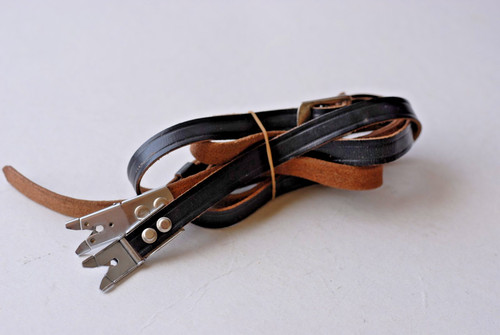Original Rolleiflex Rollei Black Leather Strap for 2.8F 3.5F in Excellent Cond.