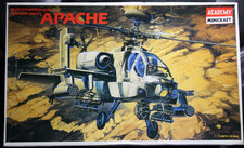 ACADEMY MINICRAFT MCDONNELL DOUGLAS AH-64A APACHE 1/48  model helicopter kit