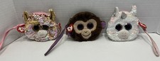 TY Moda Colección Fantasía y Diamante Unicornio Lentejuelas Cartera y Muñequera de Coco