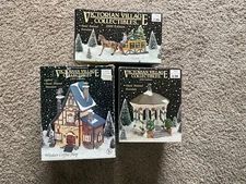 Victorian Village Collectibles Windsor Coffee Shop Gazebo Sled Ames Fr Ship