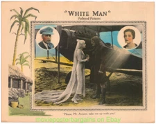 WHITE MAN 1924 LOBBY CARD #3  CLARK GABLE