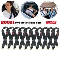 10Pack Car Safety Belt Safety 2 Point Adjustable Belt Universal Car Vehicle Belt