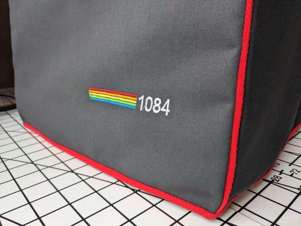 Commodore Monitor 1084 - Staubschutz - graphitgrau Baumwollcanvas