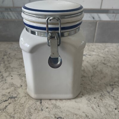 Vintage The cellar White airtight canister for Federated Dept Stores pre-owned