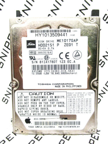 PCB - Toshiba 10GB MK1017GAP (HDD2151 P ZE01 T) B36021241 A0/A4.01B Hard Drive - Afbeelding 8 van 10