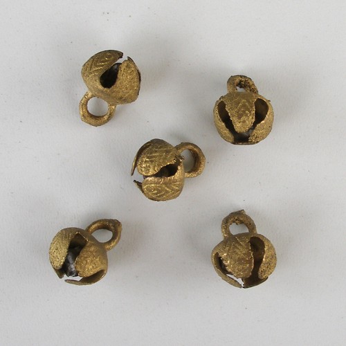 Vintage Ghungroo India Bells ~12mm Dancing Banjara Tribal / Boho 5 pieces - 第 1/1 張圖片
