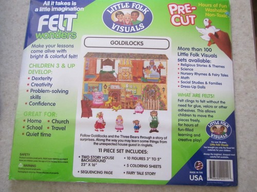 VERSIEGELT Little Folk Visuals grundlegende vorgeschnittene Flanell-/Filzbrettfiguren, IHRE WAHL - Bild 12 von 22