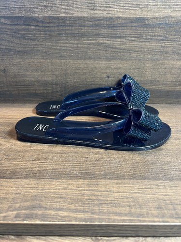 inc madena bow jelly sandals