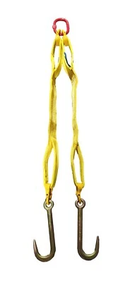 J Hooks Webbing Winch Brothers 1.5m Long - Recovery Straps - Winch Assist