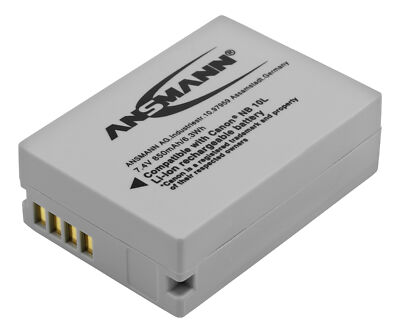 ANSMANN Akkupack A-Can NB 10 L Ersatz für Kamera Canon Powershot G1 X  1400-0024
