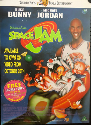 Michael Jordan-Space Jam.Orig.Vintage Poster, 1996. 29x24 inch. | eBay