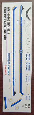 1/144 - EASTERN EXPRESS DECAL - ALOHA AIRLINES - BAC-111 - EE144143