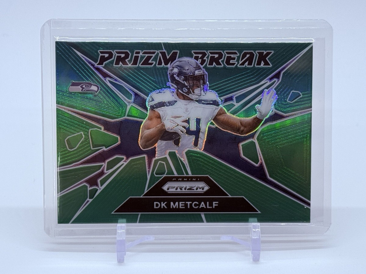 2024 Panini Prizm DK Metcalf #5 Prizm Break Green Seattle