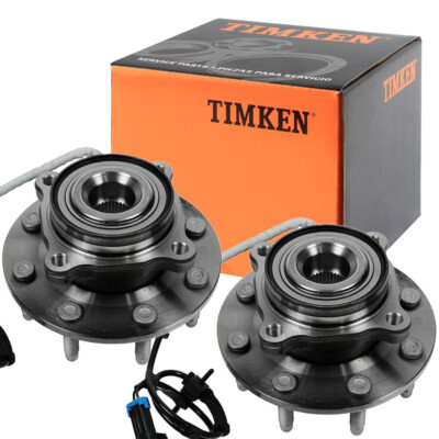 TIMKEN Front Wheel Bearing & Hubs Assembly for Silverado 2500 HD Sierra 3500 4WD