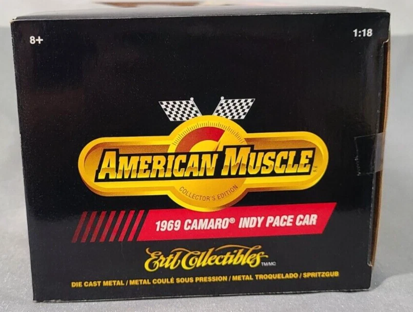 Camaro Indy Pace Car 1969 Chevy de ERTL/AMERICAN MUSCLE escala 1:18 Foto 4 de 4