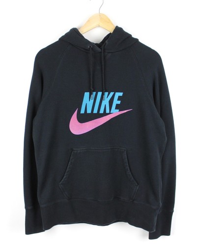Nike Hombre Negro Sudadera Con Capucha de Terciopelo explicar estilo  streetwear Tamaño L/XL | eBay