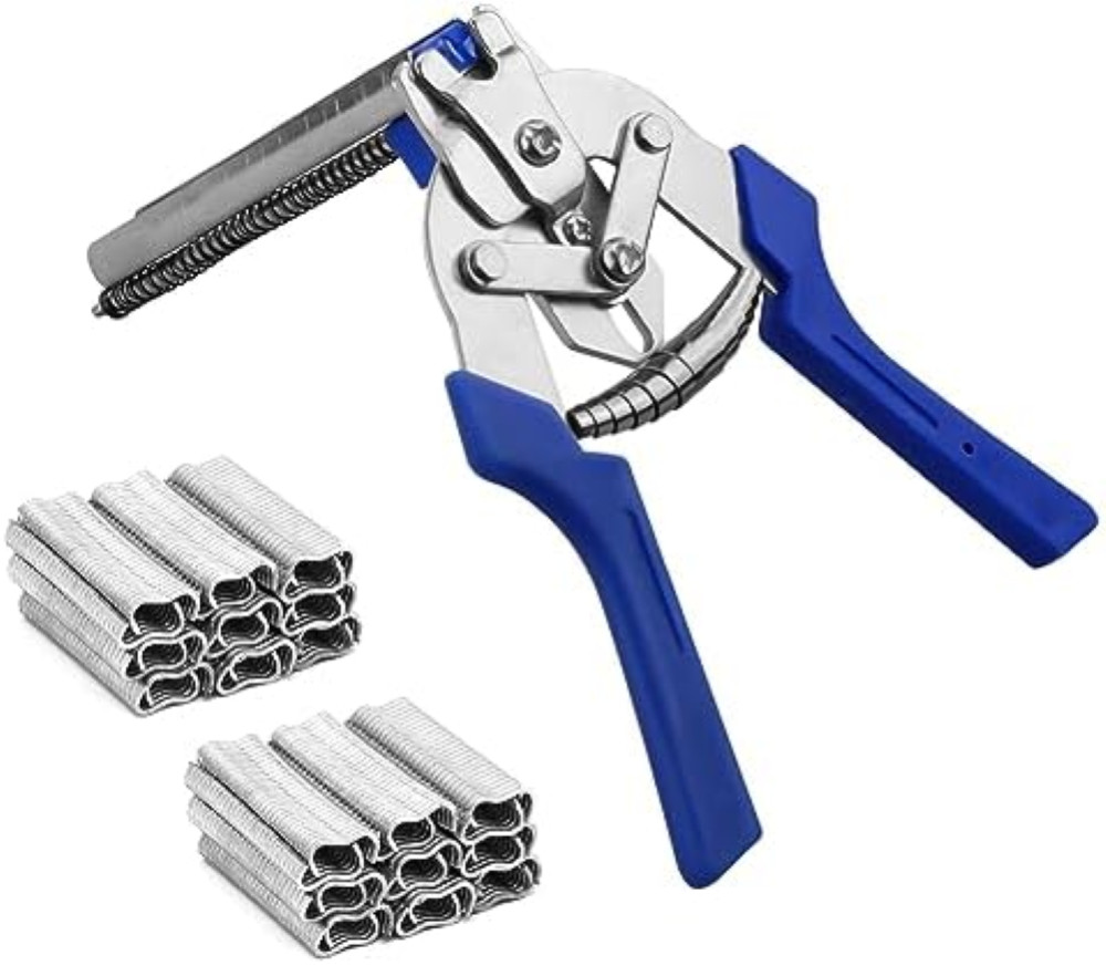 Kit Pinza Rapida per Recinzione + 600 Graffe M | Strumento Gabbie