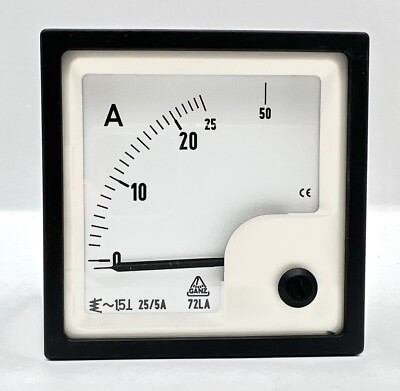 Dahms Amperemeter Messgerät LA 72 EQ75-I1121N1CPW000 25/5A -unused/OVP-