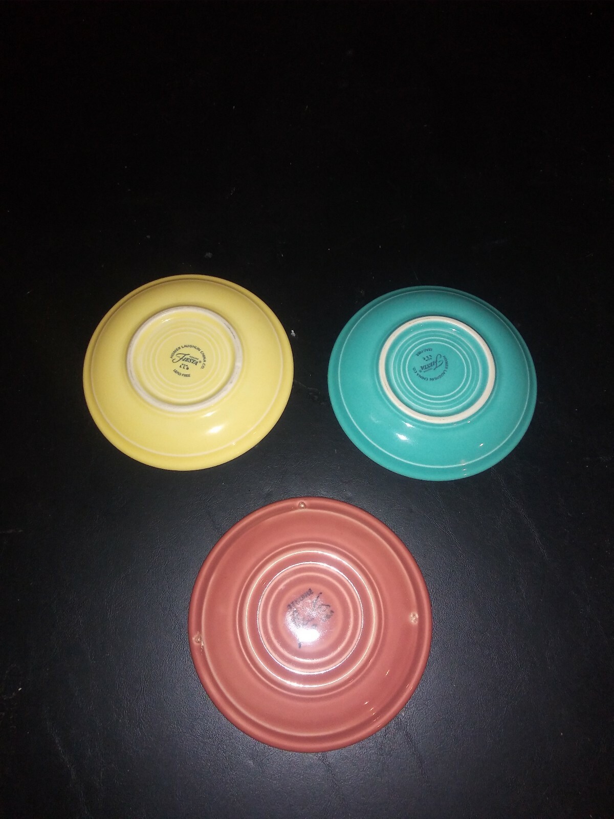 Vintage fiestaware saucers eBay
