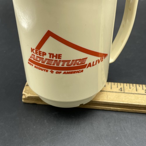 Pfadfinder St Louis Rat Reisebecher Kaffeetasse 14 Unzen Thermo Beige Braun Vintage - Bild 8 von 9