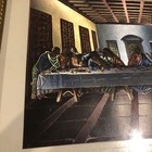 Vintage Catholic The Last Supper 3D Holographic Foil Framed Print MCM 12”x10” — photo 2