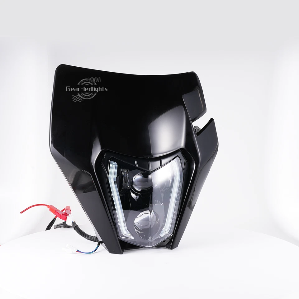 LED 车头灯适用于 KTM EXC XCF XCW SXF SMR 125 250 300 350 450 500 带转向信号 — 第 3/4 张图片