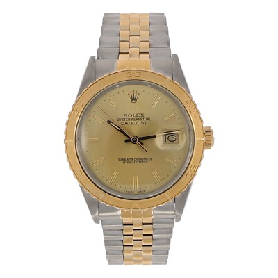 Rolex Datejust Turn-O-Graph Ref. 16253 Steel/Gold 18K ca. 1987's Vintage Watch
