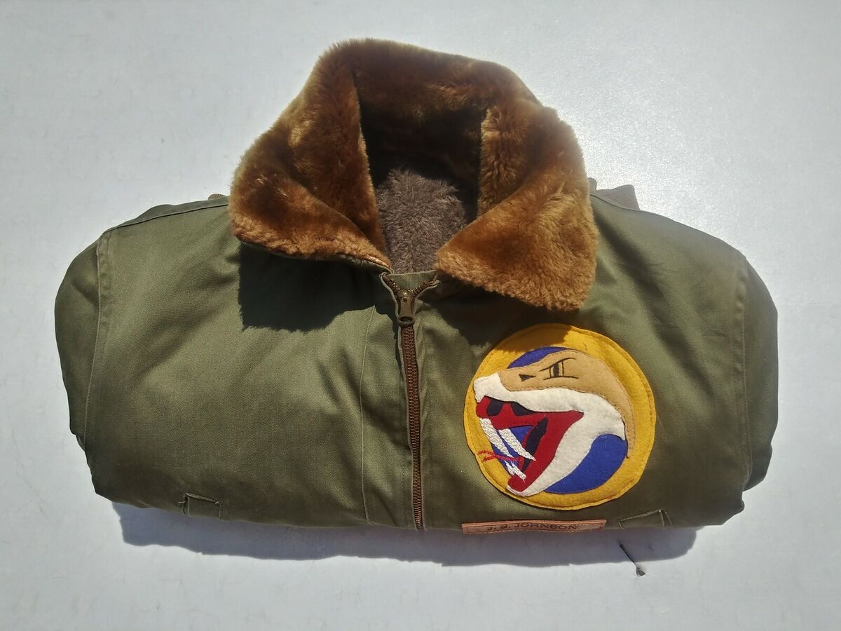 WW2 USAAF B-15 Flying Jacket 78th Fighter Squadron APPROX WW2 USAAF B-15 Flying Jacket 78th Fighter Squadron APPROX