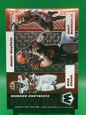 2020 Panini Mosaic #FF4 Odell Beckham Jr. / Baker Mayfield / Nick Chubb