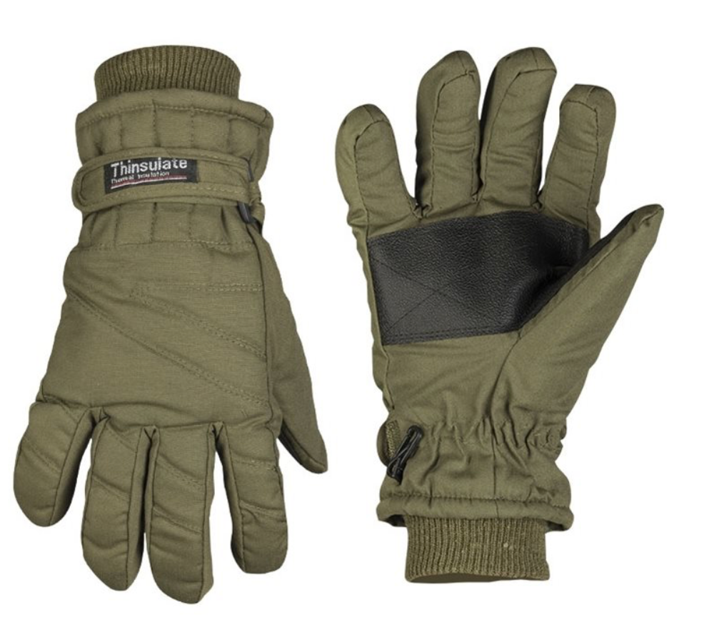 Thinsulate Black Softshell Gloves for Outdoor Hunting and Hiking-image