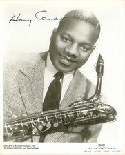 Harry Carney Signed press photo with COA - Duke Ellington Band