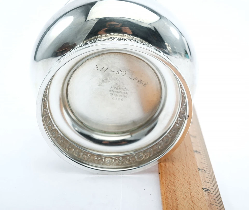 Vintage Prelude International Sterling Silver Waste Bowl 3 1/2 " - Image 3 of 4