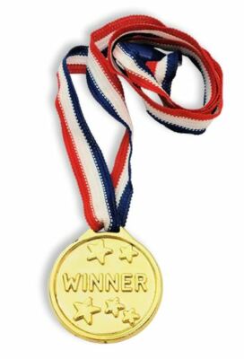 Buy FEPITO 36 Pcs Winner Edals Kids Plastic Gold Edals Silver Edals - View #7