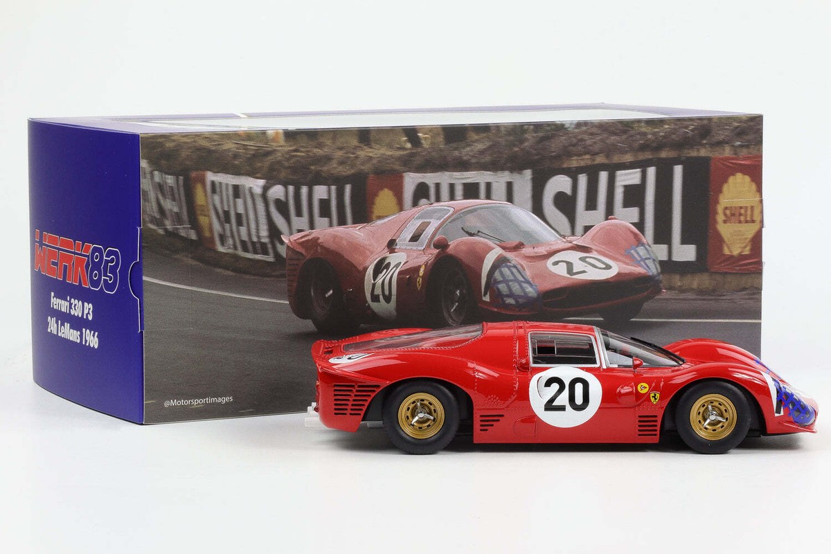 WERK83 1/18 フェラーリ 330P3 #20 ルマン24H 1966 1:18 Ferrari 330 P3 Coupé #20 24h Le Mans 1966 Scarfiotti