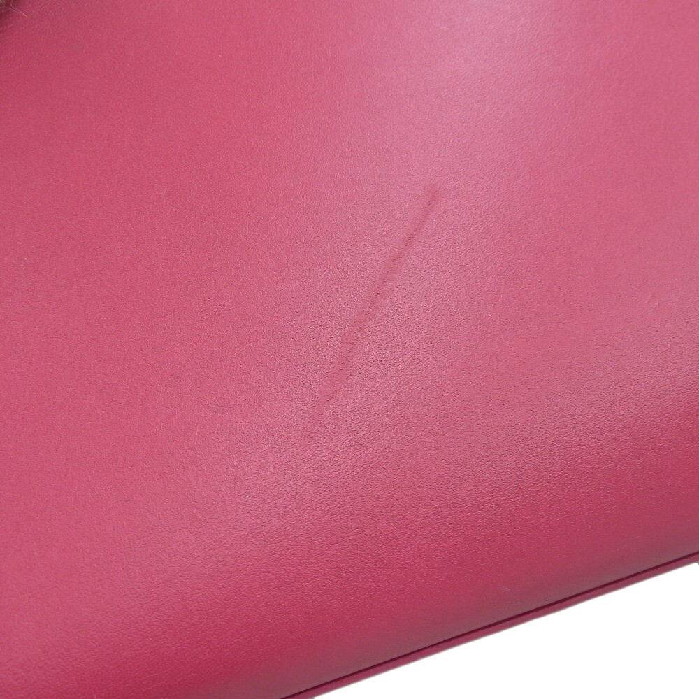 SAINT LAURENT YSL Borsa a tracolla con catena Borsa a tracolla in pelle magenta