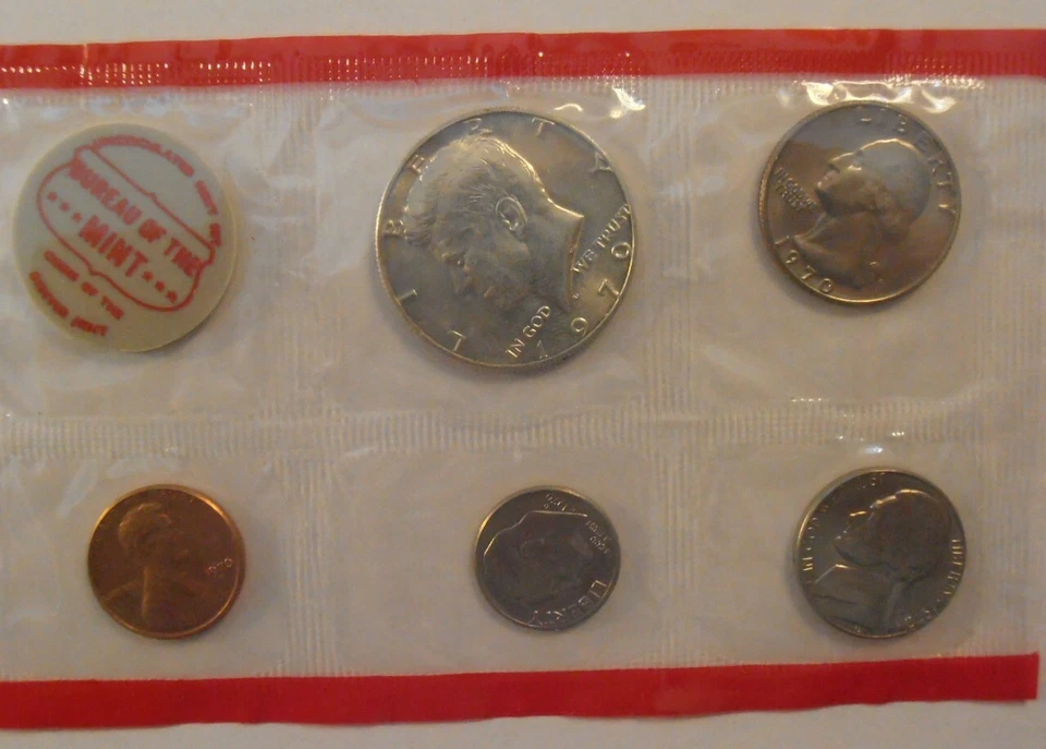 1970 S Small Date Cent AND 40% Silver Kennedy Half  (70SDMS) - Image 4 of 4