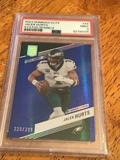2023 Donruss Elite #44 Jalen Hurts Status Sparkle PSA 9 MINT Very Rare POP 1 !!!