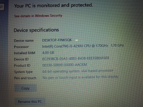 Dell Inspiron 3542 15.6" Core i5-4210U 1.70GHz 4GB 500GB HDD W10 Laptop (V763) - Picture 2 of 8