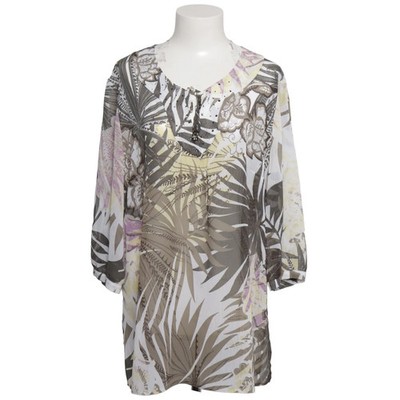 Gerry Weber, Tunika, Größe: M/L, Grün/Weiß/Mehrfarbig, Blumen, Damen #iLW