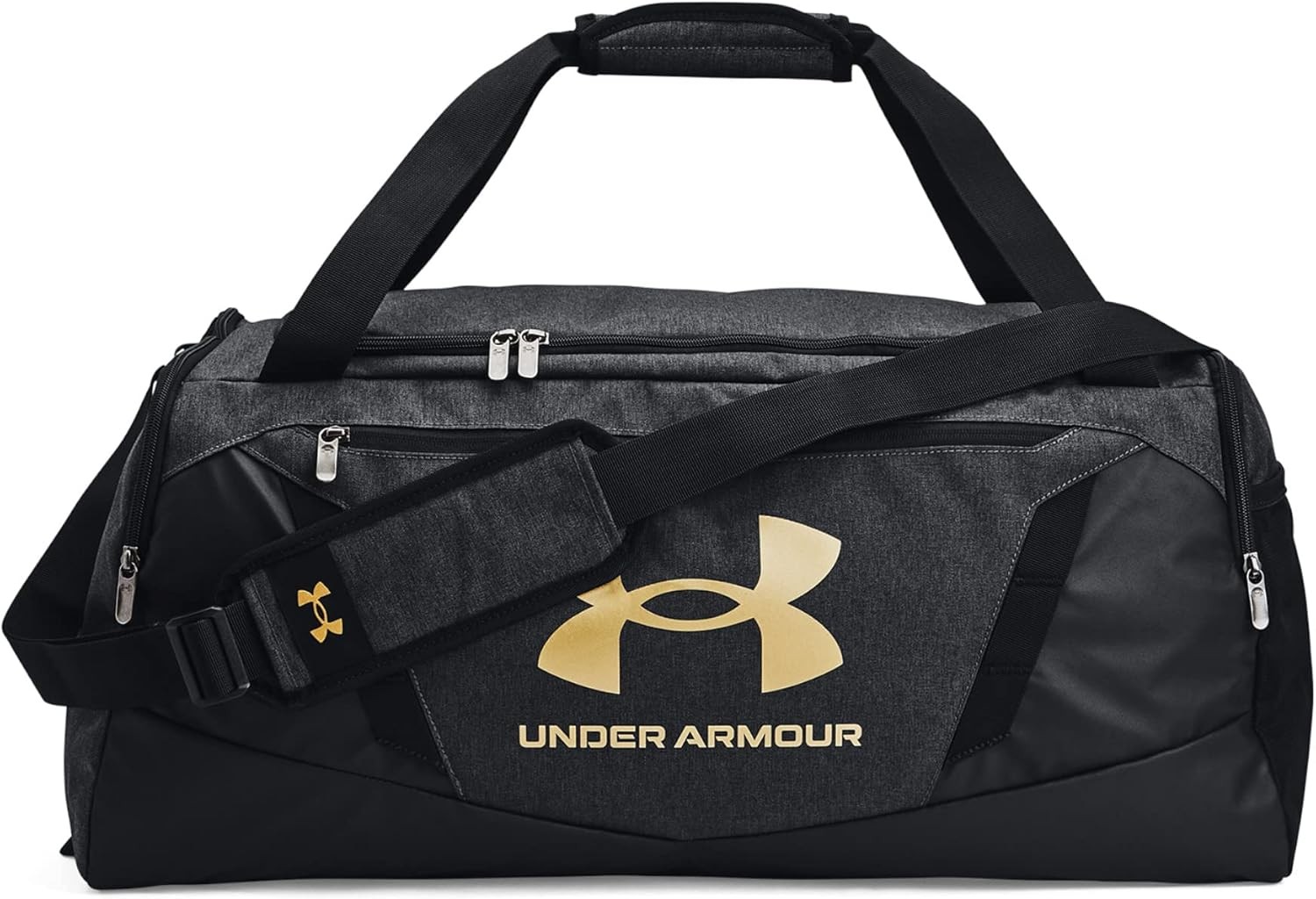 Under Armour Medium Duffle Bag 58L Water-Resistant Holdall Black Heather Gym