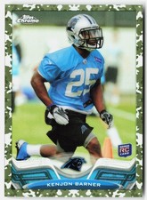 2013 Topps Chrome Camo Refractors Kenjon Barner Rookie #178 Panthers RC,/499