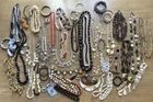 Vintage Now Necklace Brooch Beads Mixed Jewelry Costume Jewelry Collection Lot 2