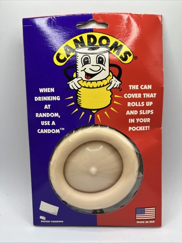 Candoms Pop Soda Can Cover That Rolls Up And Fits In Your Pocket - Novelty Gift - Picture 1 of 5