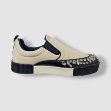 Karl Lagerfeld Paris Women's White Eliana Slip-On Platform Sneaker Shoes Size 7M
