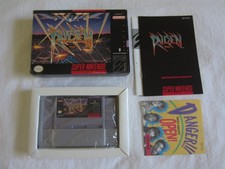 Raiden Trad (SNES) Super Nintendo CIB Complete Box Electro Brain 1992 RARE