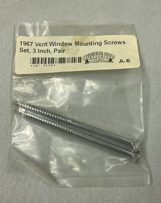 67 Camaro Firebird RS SS Z/28 Door Vent Window 3  Mount Screws
