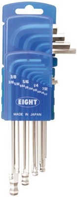 Eight Tool TLS-13ZD, Taper Head Hex Key 13Pcs. 0.05''-3/8'' Set
