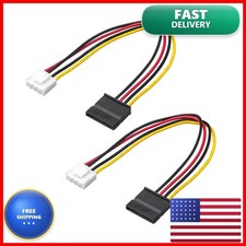 OwlTree 2Pack 4 Pin to SATA Female Hard Drive Power Adapter Cable for Hikvision
