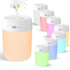 Portable Small Humidifier, 650ml Colorful Mini Humidifier for Bedroom, Office...